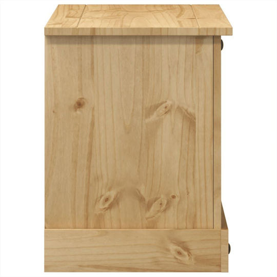 TV-Ständer Corona aus Massivholz Braune M100xT40xH52cm