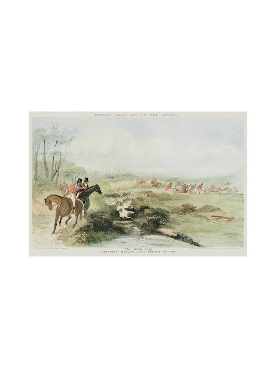The Marquis At Home (plate 2) – Tipperary Melody From Moore's Tally Ho! To The Sports: A Set Of 4 Sporting Prints (1853) By Francis Turner, George Hunt, John Moore, And J Mackrel Fourfold Painting on Canvas 80x50cm