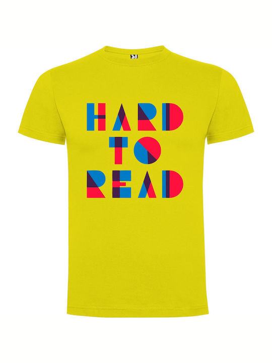 iLovePrints Hard Contrast T-shirt Gelb