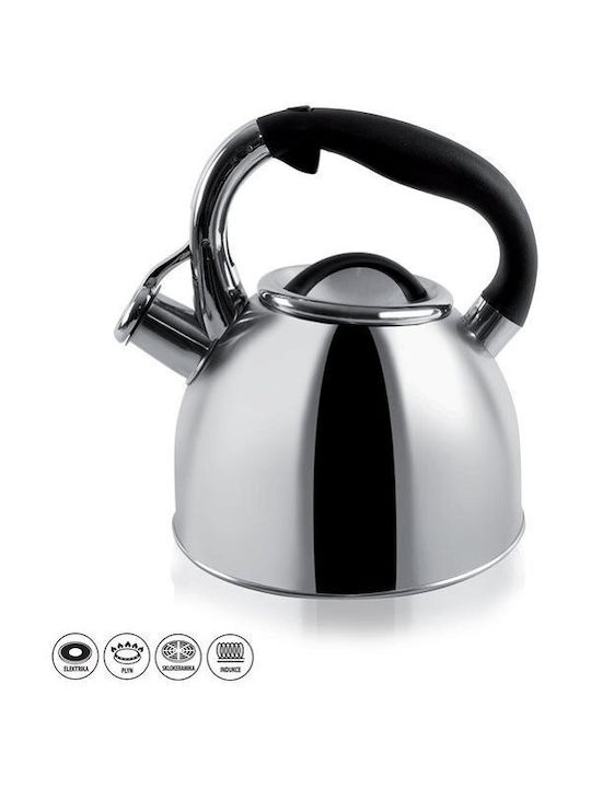 Orion Τσαγιέρα Ανοξείδωτη Γκρι 2700ml