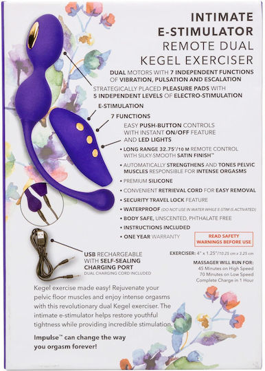 Estim Dual Kegel Muscle Kegel Exerciser Blue Geisha Balls
