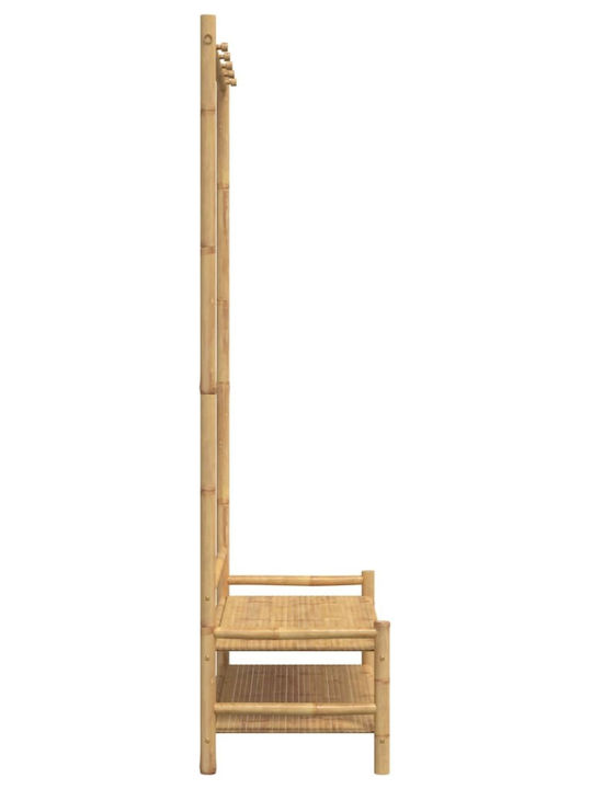 vidaXL Κρεμάστρα Δαπέδου από Bamboo Καφέ 103x40x183cm