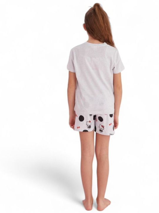 Siyah Inci Kids' Pajamas Summer Cotton Gray