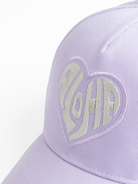 Cool Club Kids' Jockey Fabric Hat Aloha Purple