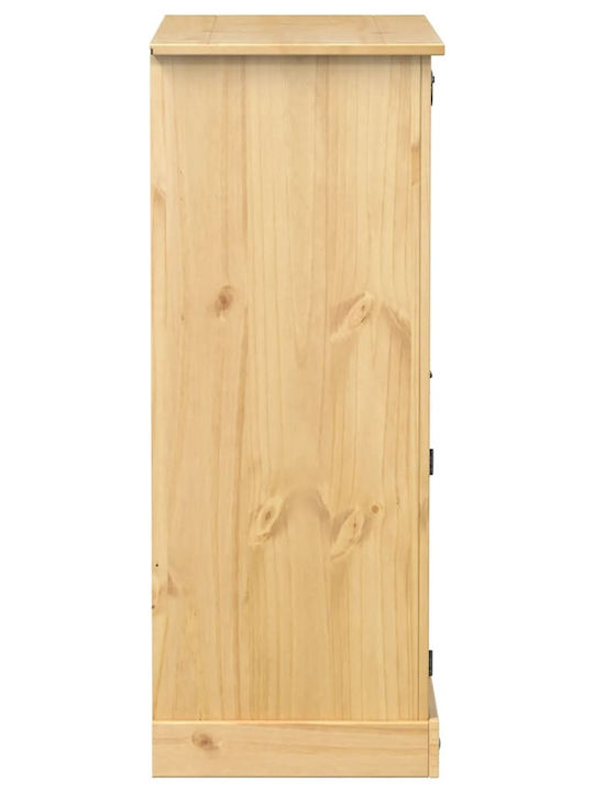 vidaXL Corona Επιδαπέδια Κάβα Ποτών Ξύλινη Καφέ 97x45x114εκ.