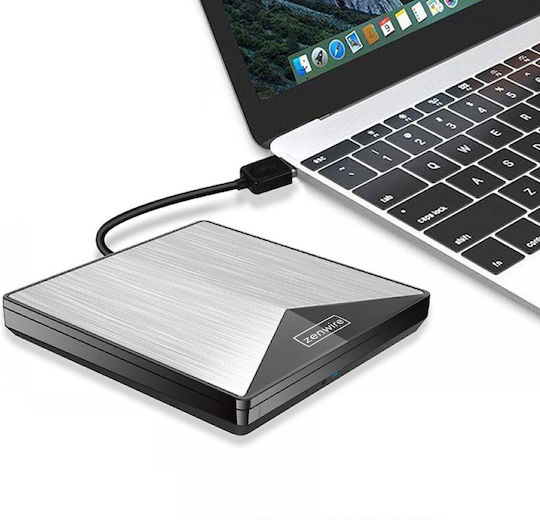 Zenwire External DVD/CD Recorder for Desktop / Laptop Black