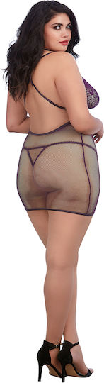 Dreamgirl Sexy Baby Dolls with Lace Purple