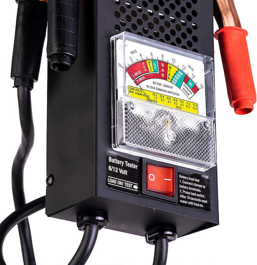 Technic Αναλογικό Battery Tester με Κροκοδειλάκια