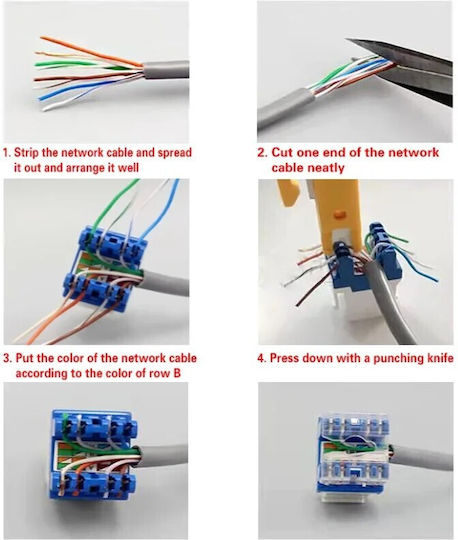 Μονή Πρίζα Δικτύου RJ45 με Πλαίσιο Τύπου Cat6 σε Ασημί Χρώμα