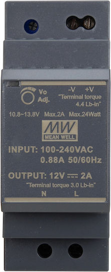 Mean Well DIN Rail Power Supply 2A/12V/30W