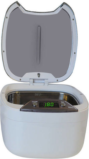 Geti Ultraschallreiniger 850ml Edelstahl mit Digitalem Timer