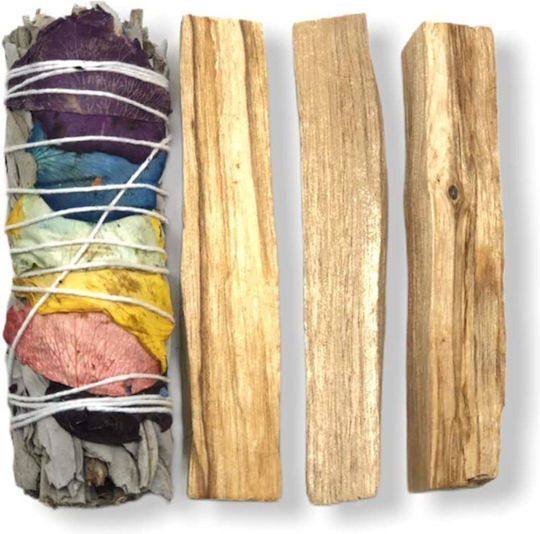 Set de Purificare cu Palo Santo, Salvie Albă și Scoică pentru Curățarea Aurei Spațiului