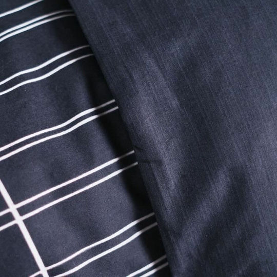 Today Σετ Παπλωματοθήκη 240x220cm Υπέρδιπλη με 2 Μαξιλαροθήκες Μπλε