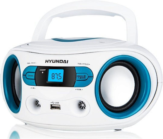 Hyundai Portable Radio-CD Player with Radio USB White
