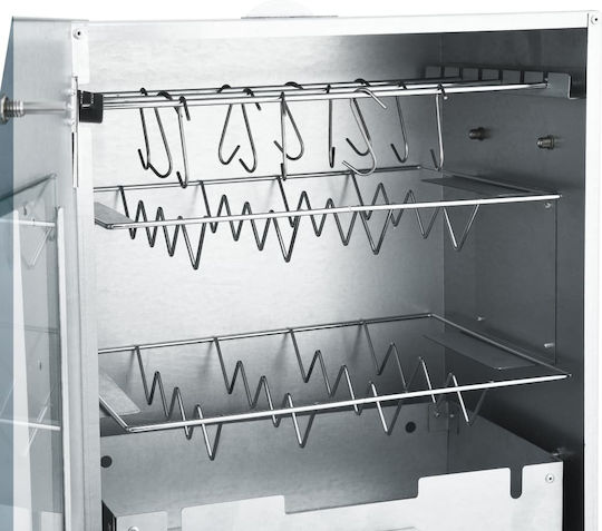 Barbecue Smoker Cold Smoke System Galvan Steel Silver 44.5 X 29 X 83 Cm