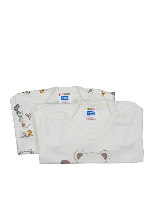 Papillon Kids Σετ Κορμάκια Εκρού 2τμχ