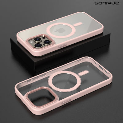 Magnetic Magmetal Sonique Case for Apple iPhone 15 Pink Sonique Pink iPhone 15 Back Case