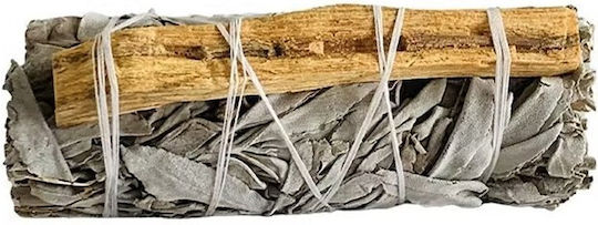 Ραβδί Λευκό Φασκόμηλο & Palo Santo Καθαρισμό Χώρου Αύρας 2 Τμχ