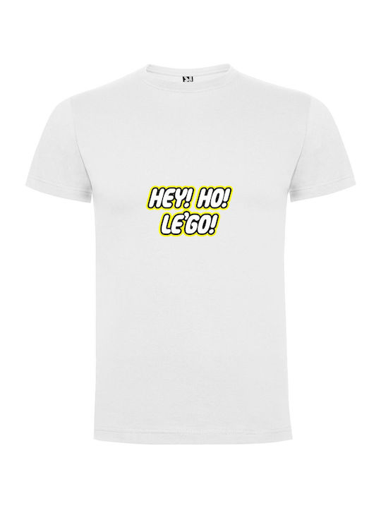 iLovePrints Lego Red Ho Hey T-shirt White