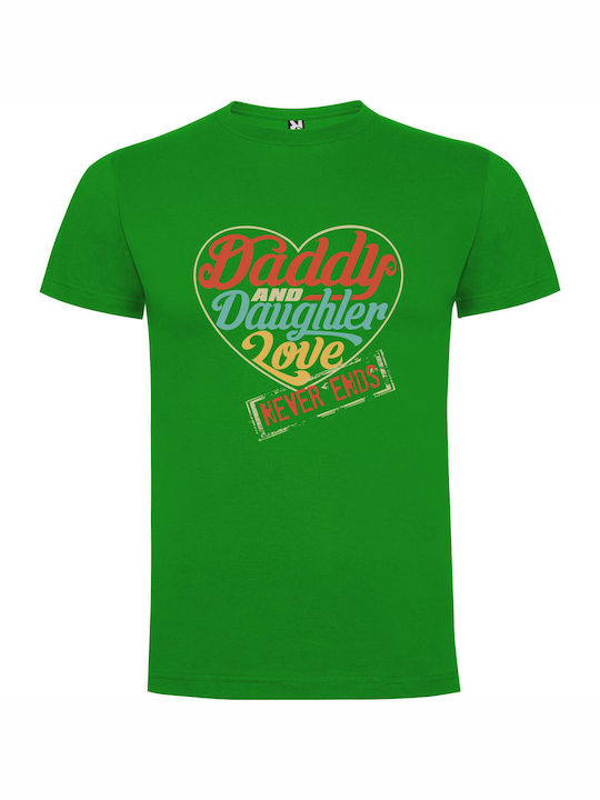 iLovePrints Daddy's Forever Love T-shirt Green