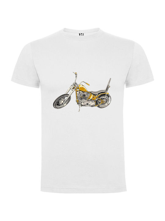 iLovePrints Harley Vector Art Masterpiece T-shirt White