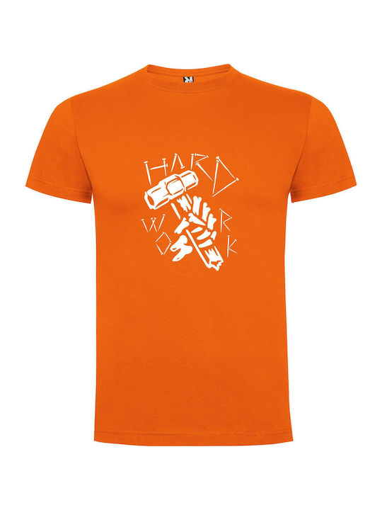 iLovePrints Hardcore Graffiti Parody T-shirt Orange