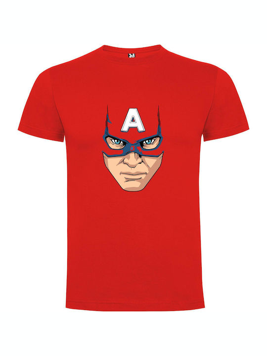 Heroic Marvel Portrait T-shirt Red