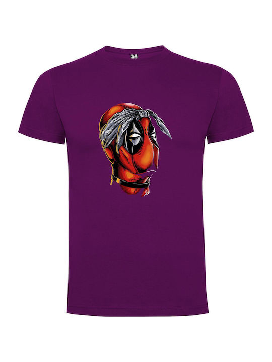 iLovePrints Deadpool T-shirt Krieg der Sterne Lila