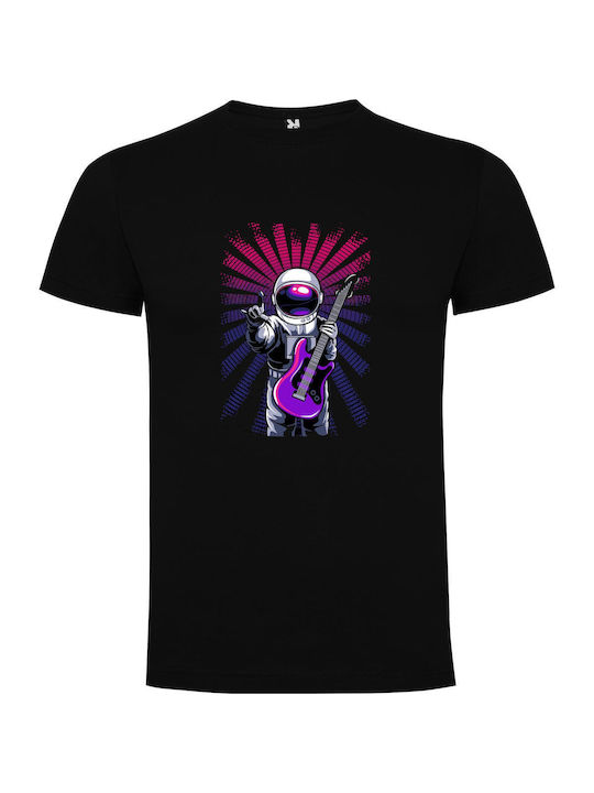 iLovePrints Astro-synth Tunes T-shirt Schwarz