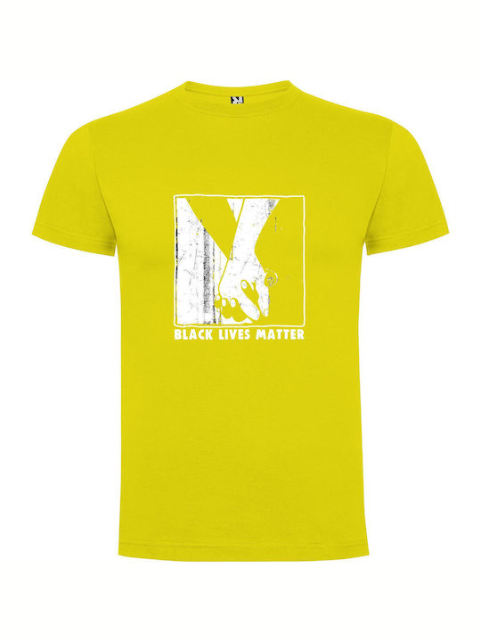 iLovePrints Ink-hold Noir T-shirt Yellow