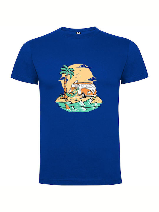 iLovePrints Surf's Up, Miami! T-shirt Blue