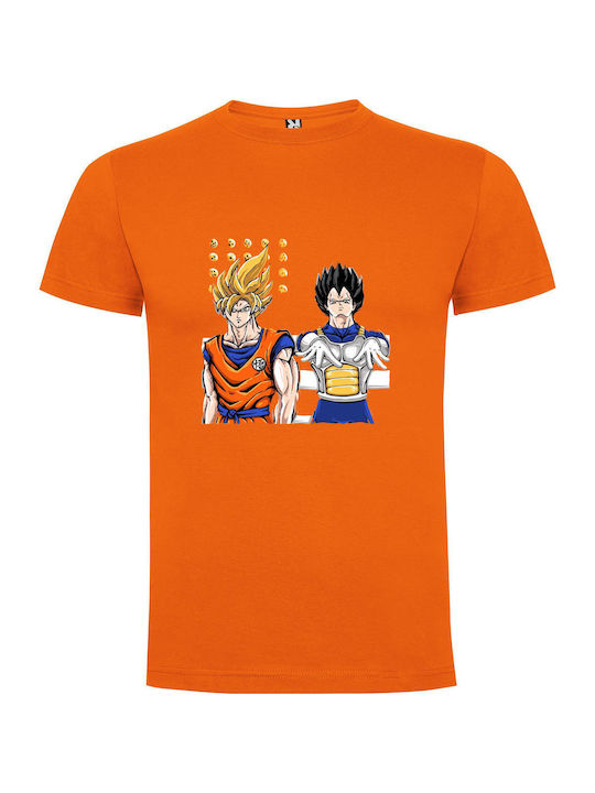 iLovePrints Double Dragon Duo T-shirt Orange