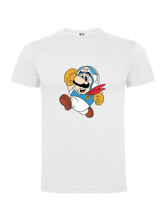 iLovePrints Mario's Flying Artistry T-shirt White