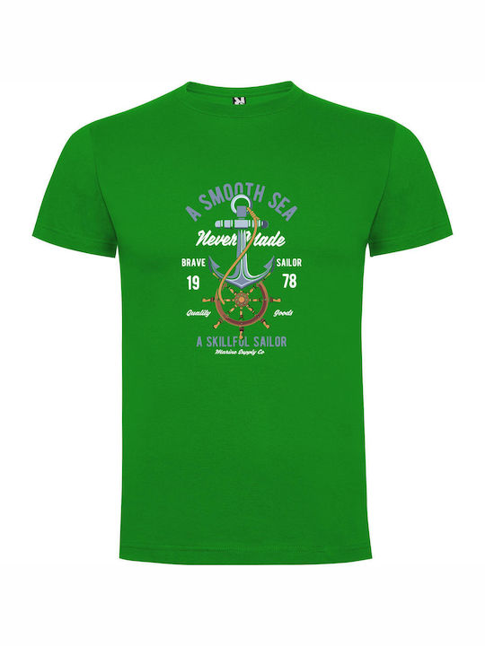 iLovePrints Smooth Maritime Sailing Attire T-shirt Green