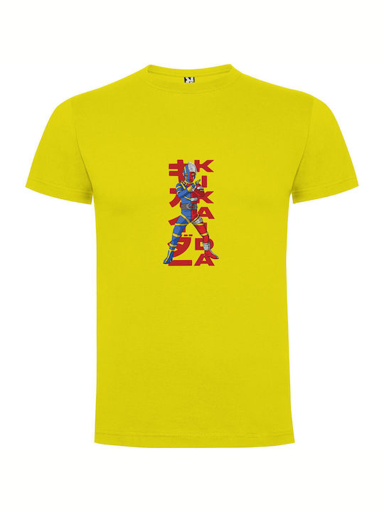 iLovePrints Zenkai Rider Artistry T-shirt Gelb