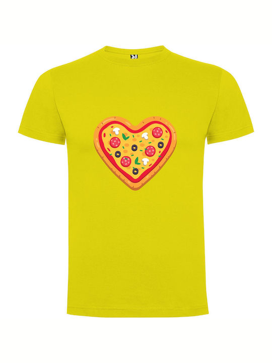 iLovePrints Heart-pie Hybrid Delight T-shirt Yellow