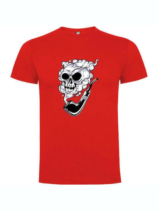 iLovePrints Smoke And Bones T-shirt Red