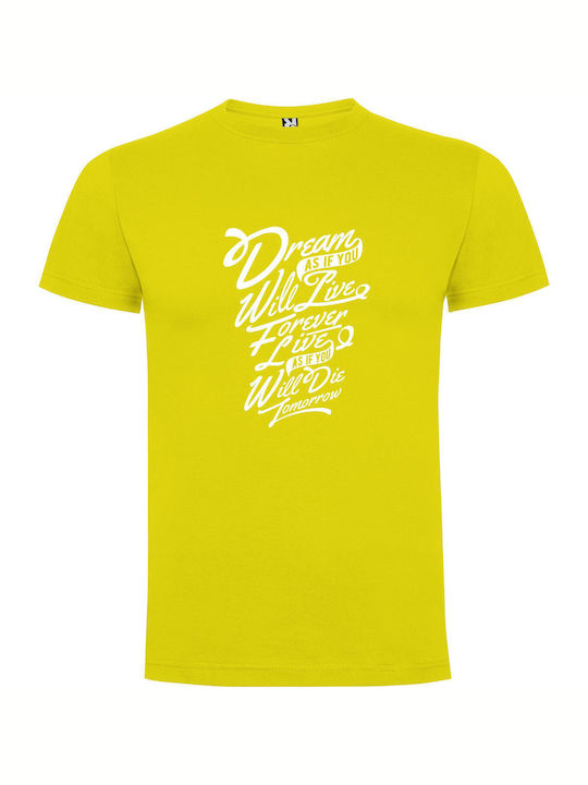 iLovePrints Eternal Dreaming Chic T-shirt Yellow