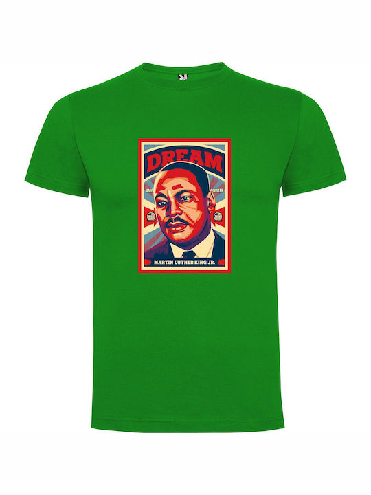 iLovePrints Dreamer's American Portrait T-shirt Green