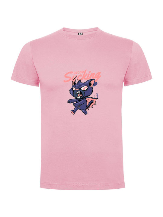 Bloodied Batman Menace T-shirt Batman Pink