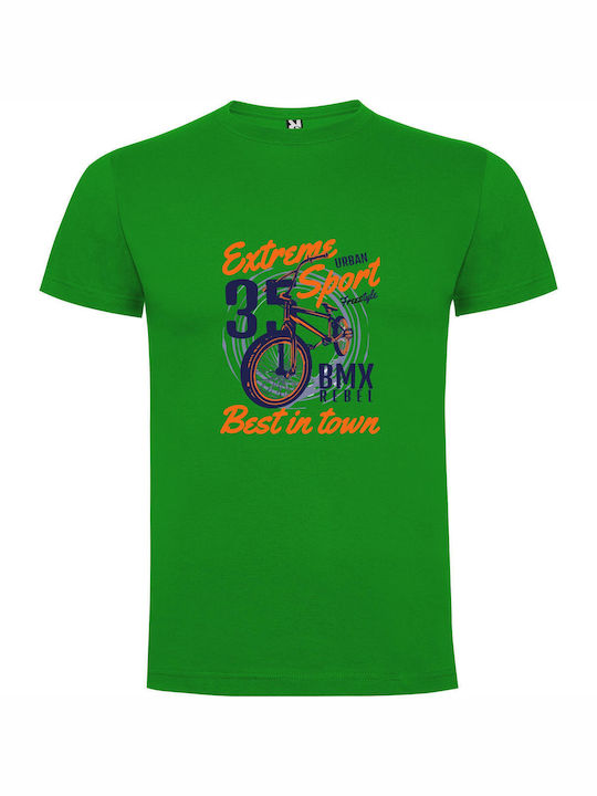 iLovePrints Urban Extreme Bike Shirt T-shirt Green