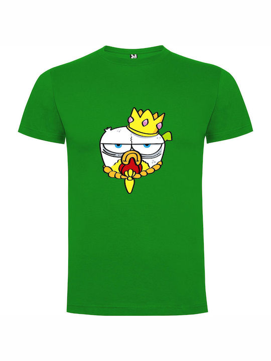 iLovePrints Regal Creatures Brawl T-shirt Green