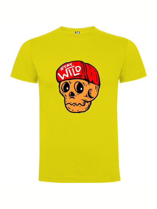 iLovePrints Skull T-shirt Yellow