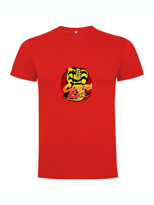 iLovePrints Cobra Kombat Style T-shirt Red