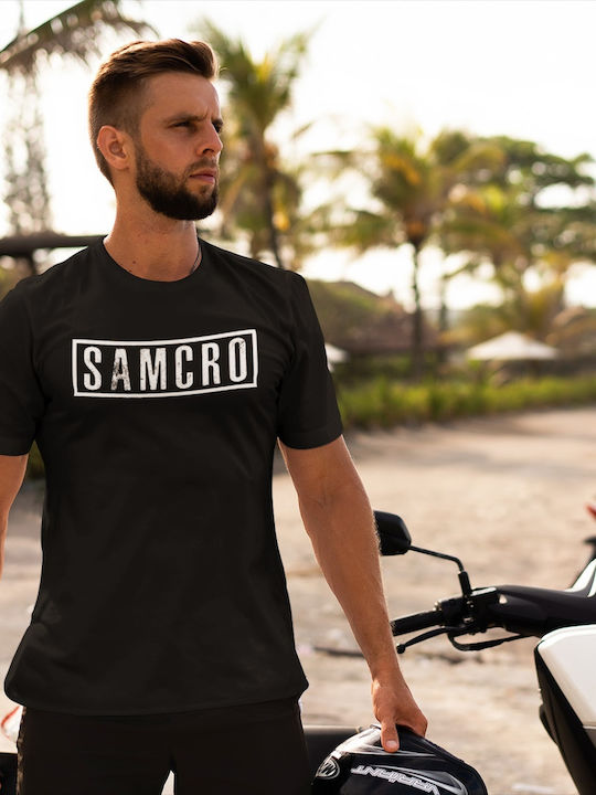 Softworld Sons Of Anarchy Samcro T-shirt Sons of Anarchy Μαύρο