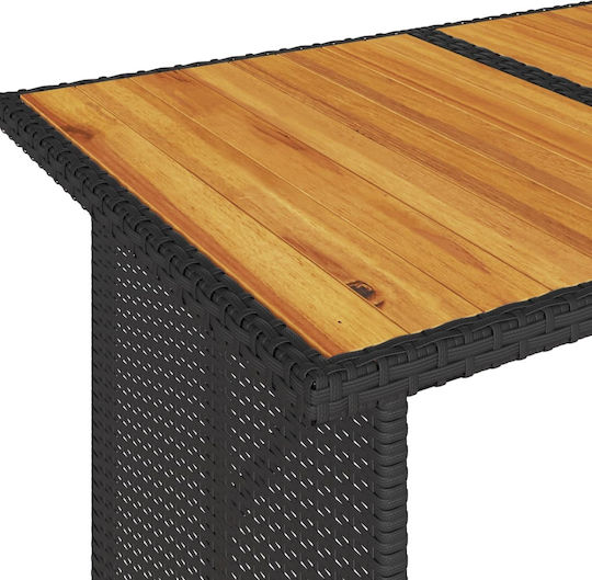 Garten- und Outdoor-Möbelsets 2 Stück Schwarz mit Kissen