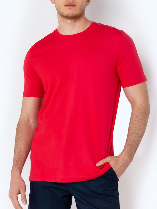 The Bostonians Herren T-Shirt Kurzarm Light Red