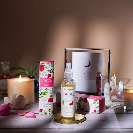 Aromatic Spray for Energy Cleansing of Space Aura Sage & Rose