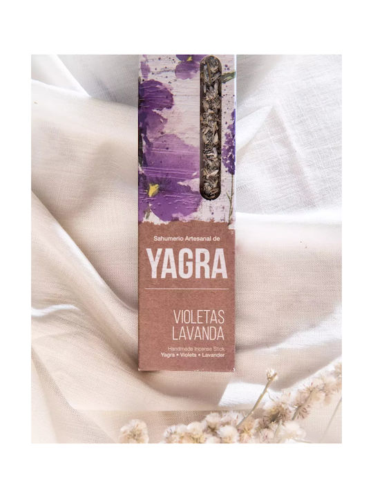 Θυμίαμα Yagra Βιολέτα & Λεβάντα Sagrada Madre Botanical Incense 8τμχ