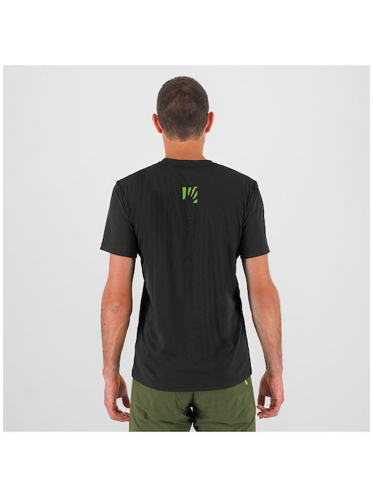 Karpos Outdoor Bărbați T-shirt Sportiv cu Mânecă Scurtă Black/jasmine Green/ombre Blue